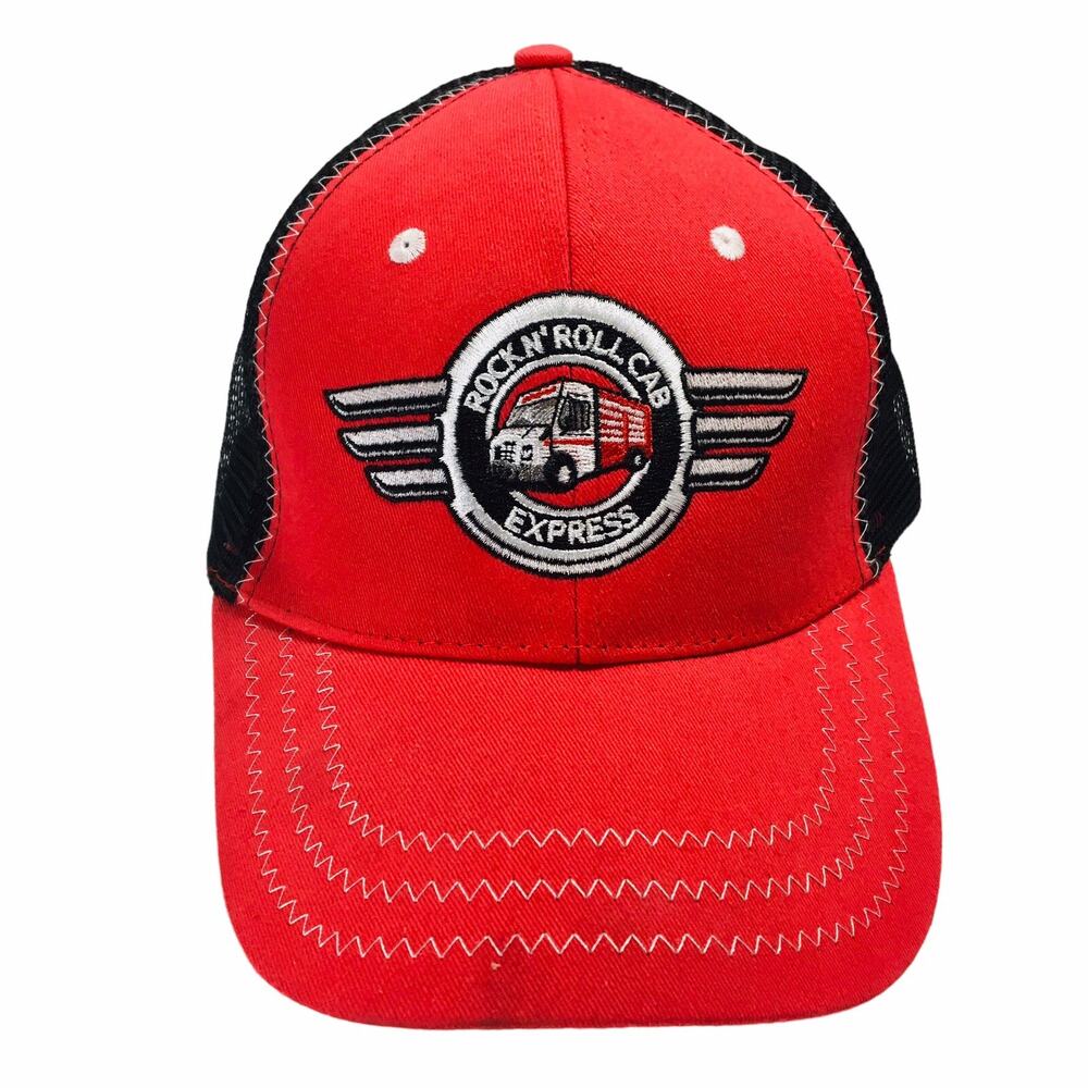 Snap-On Tools "Rock N' Roll Cab Express" Mesh Trucker StrapBack Hat NEW